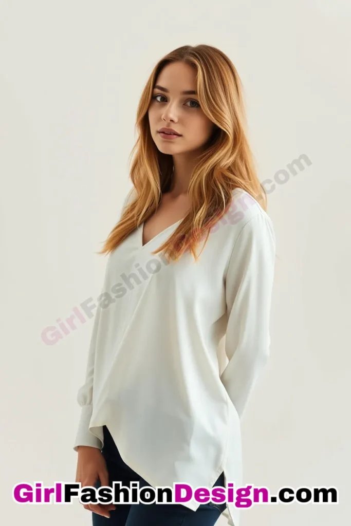 10. Asymmetrical Hem Blouse A Contemporary Silhouette for Creative Outings (3).jpg