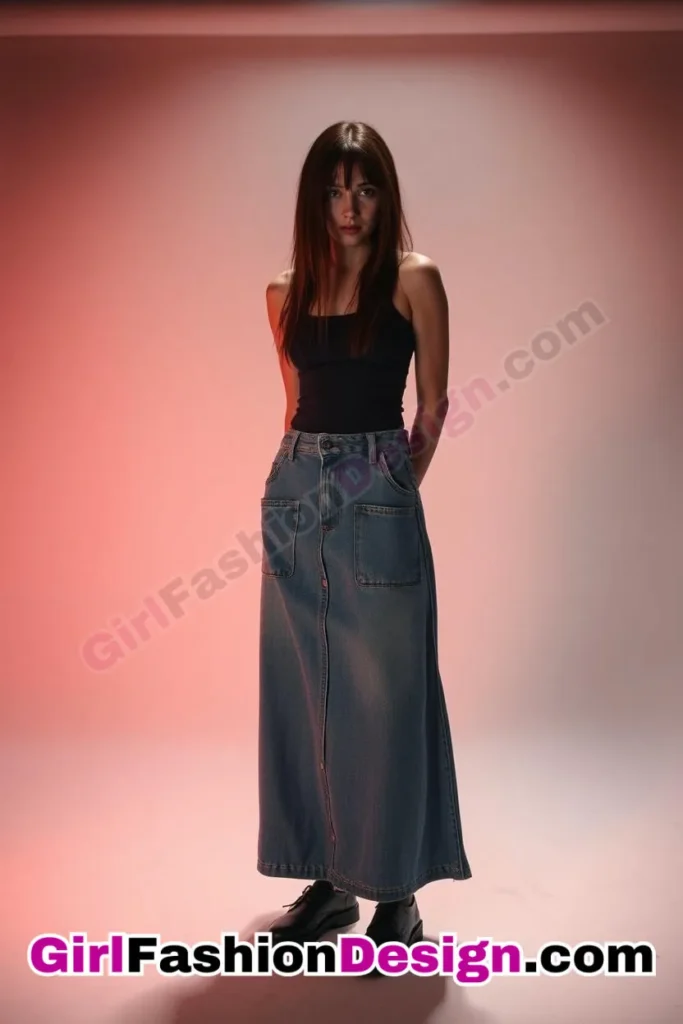 10. Functional Oversized Pocket - 21 Effortlessly Cool Jean Skirt Styles for Every Occasion (4)