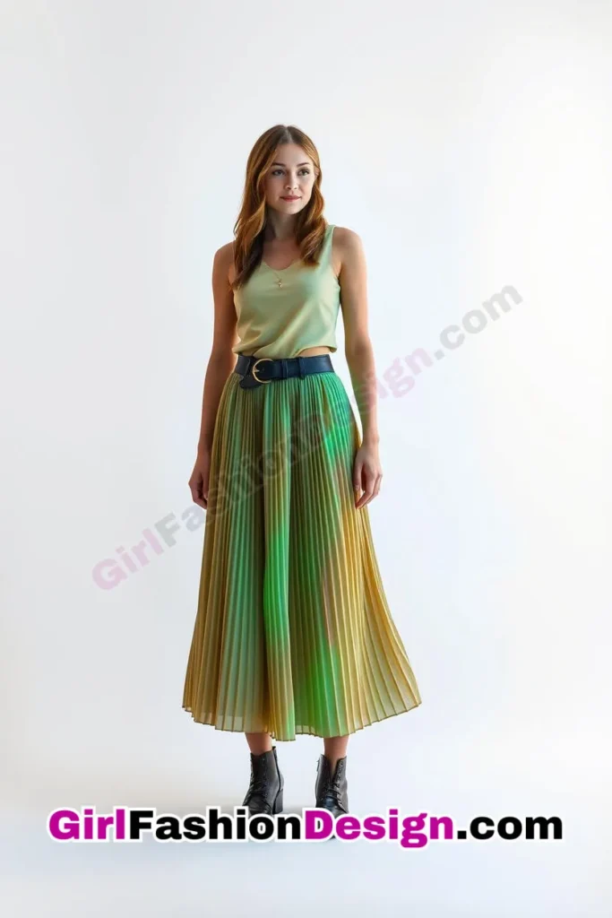 10. Pleated Midi Skirt & Structured Top - 25 Trendsetting Corporate Outfits for the Modern Professional Women (3).jpg