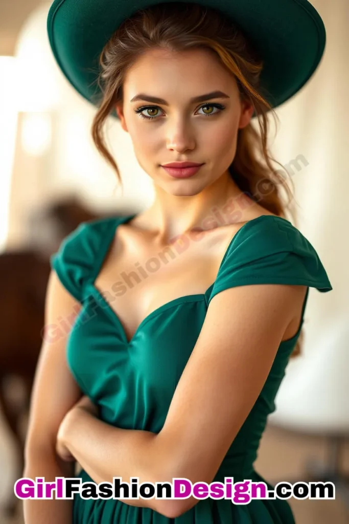 11. Cap-Sleeve Embellished Bodice - What to Wear to Look Fabulous 21 Top Emerald Green Dresses for Evening Events (5).jpg