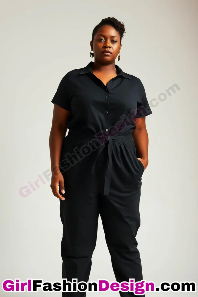 11. Organic Cotton Jumpsuit with Belted Waist - 21 Best Plus-Size Office Outfits for Summer Stay Stylish Comfortable in Business Casual (3).jpg