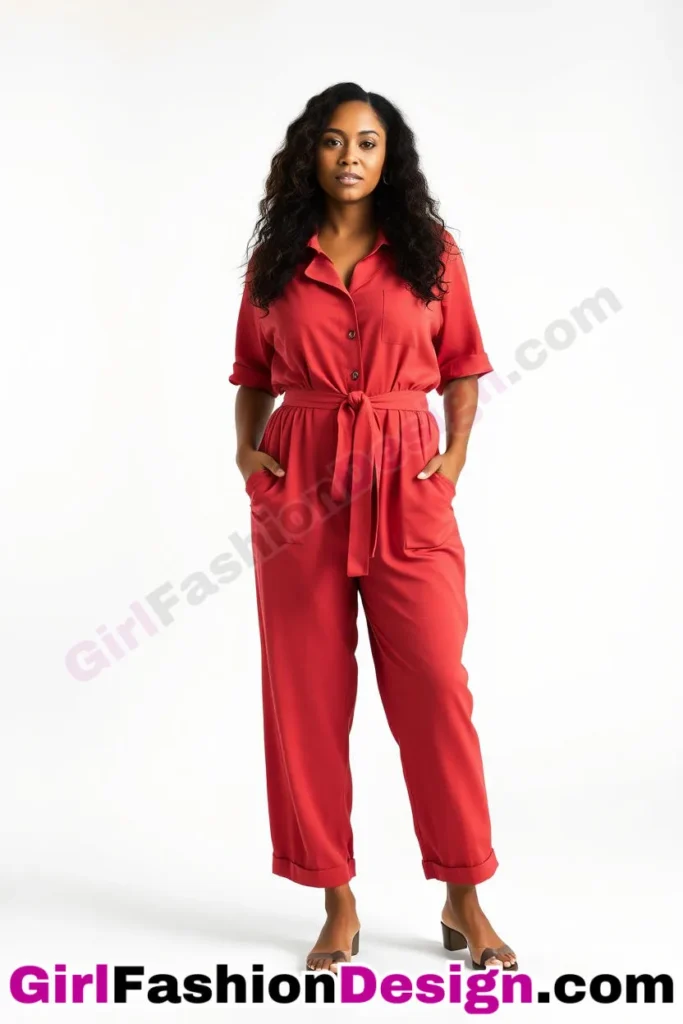 11. Organic Cotton Jumpsuit with Belted Waist - 21 Best Plus-Size Office Outfits for Summer Stay Stylish Comfortable in Business Casual (5).jpg