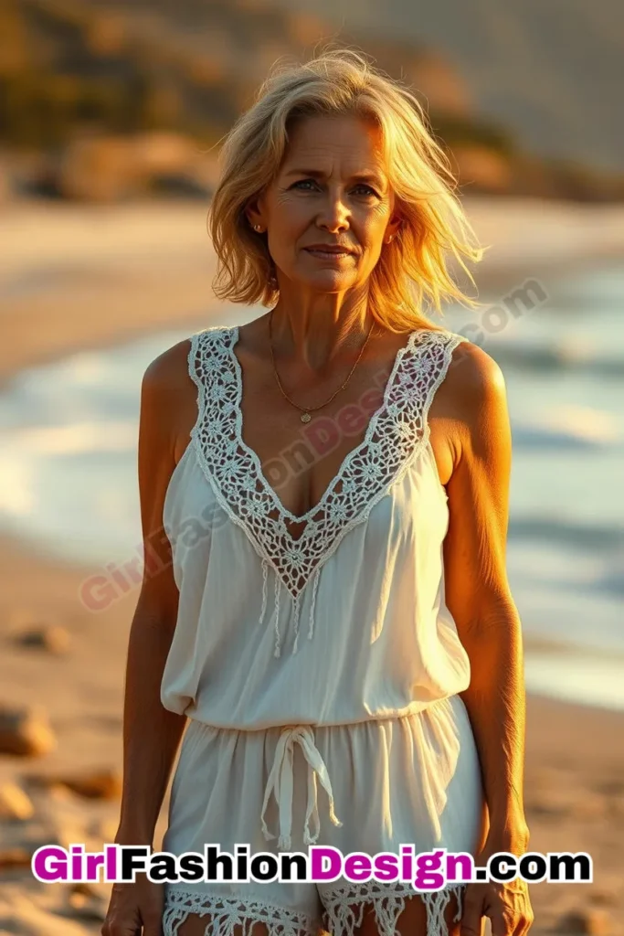 13. All-White Ensemble With Crochet Accents - 24 Best Beachwear Outfits for Women Over 50 Trending Perfect 50s-Inspired Look (5).jpg