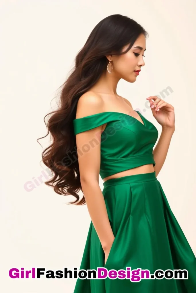 14. Two-Piece Evening Ensemble - What to Wear to Look Fabulous 21 Top Emerald Green Dresses for Evening Events (2).jpg