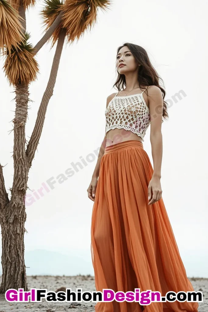 16. Crochet Crop Top and High-Waisted Maxi Skirt - What Should I Wear in Palm Springs Outfits 31 Best Palm Springs Outfits (5).jpg