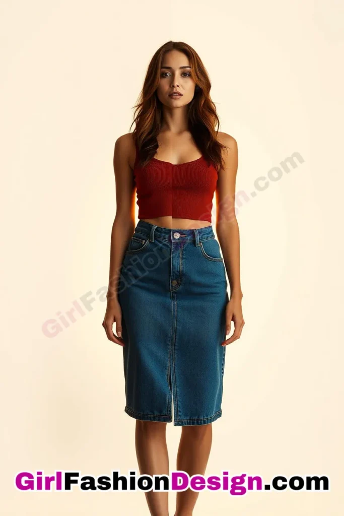 18. Eco-Conscious Organic Denim - 21 Effortlessly Cool Jean Skirt Styles for Every Occasion (2)