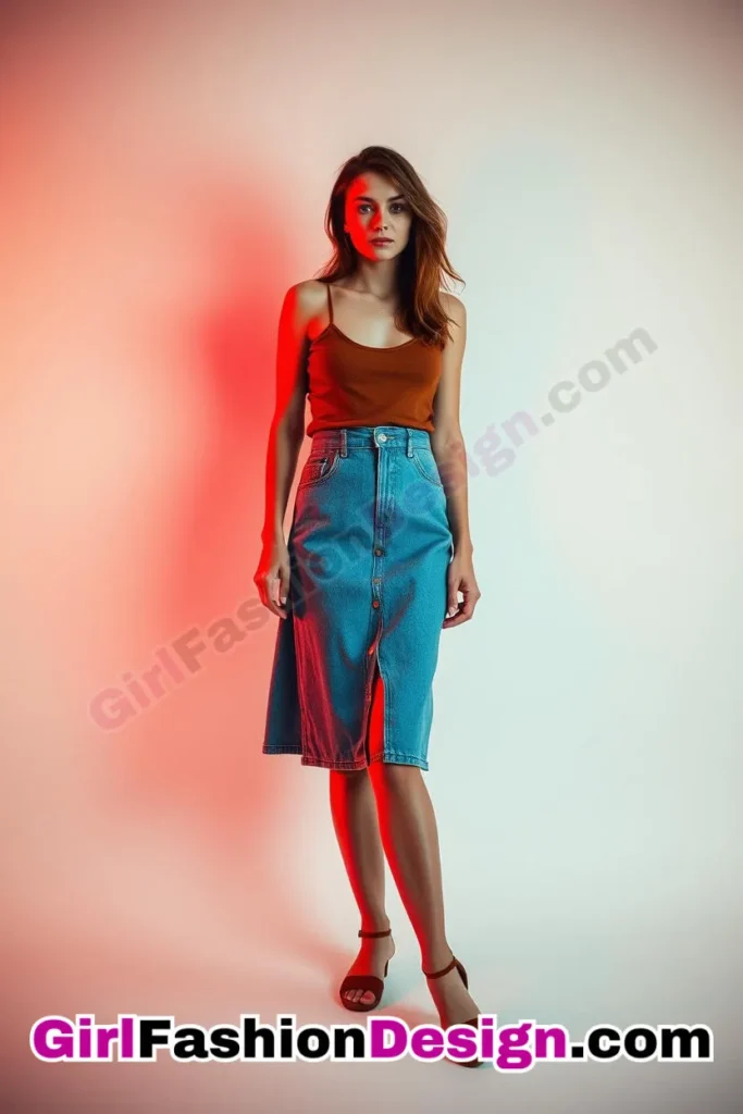 18. Eco-Conscious Organic Denim - 21 Effortlessly Cool Jean Skirt Styles for Every Occasion (3)