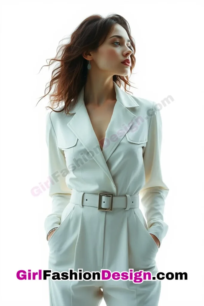 19. Tailored Jumpsuit with a Belt Accent - 25 Trendsetting Corporate Outfits for the Modern Professional Women (3).jpg