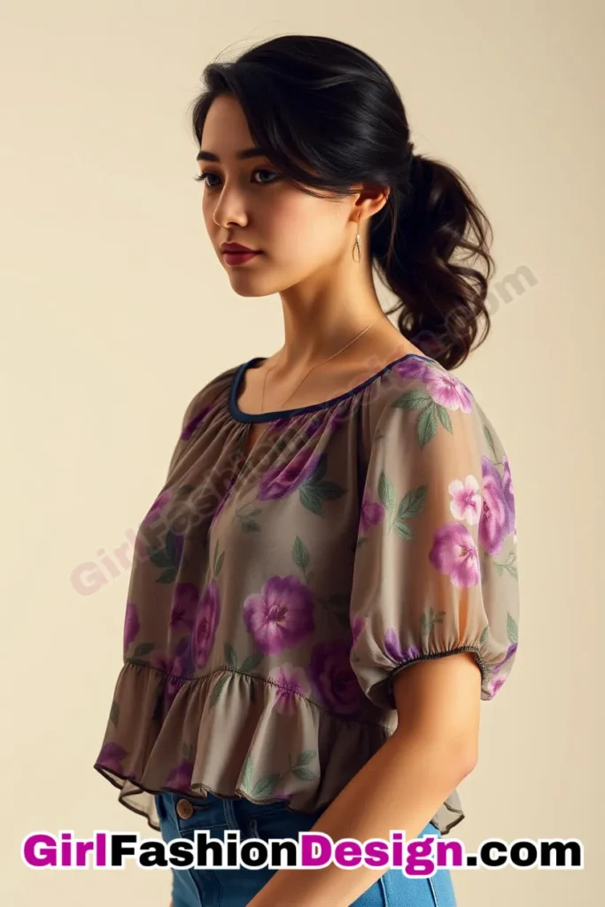 2. Floral Chiffon Blouson Top A Romantic Choice for Weekend Brunches (3).jpg