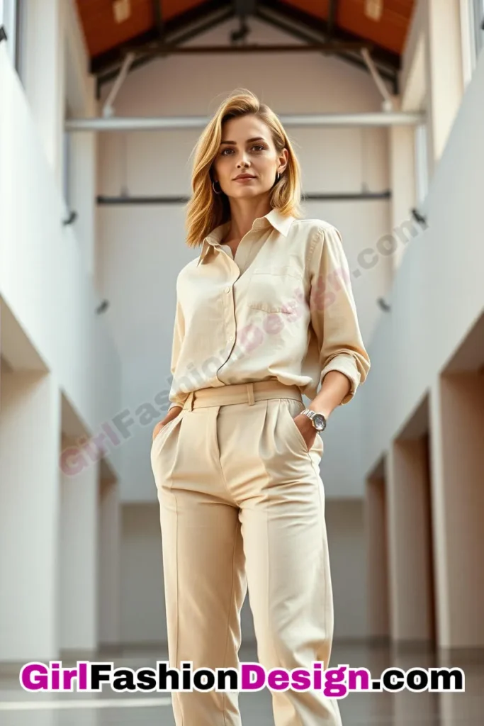 2. Linen Shirt with Cropped Trousers - 21 Best Eco-Friendly Business Casual Outfits for Women Stylish Sustainable Office Wear Ideas (3).jpg