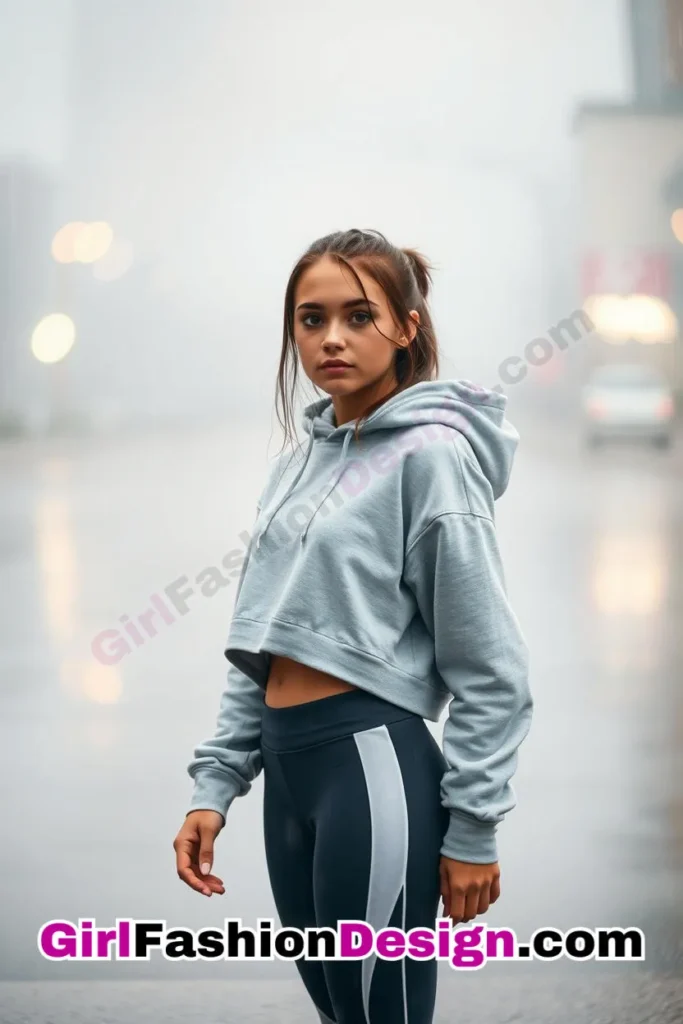 20. Athleisure with a Cropped Hoodie & Leggings - 25 Best Trendy Spring School Outfits for Teen Girls Dress to Impress This Season (3).jpg