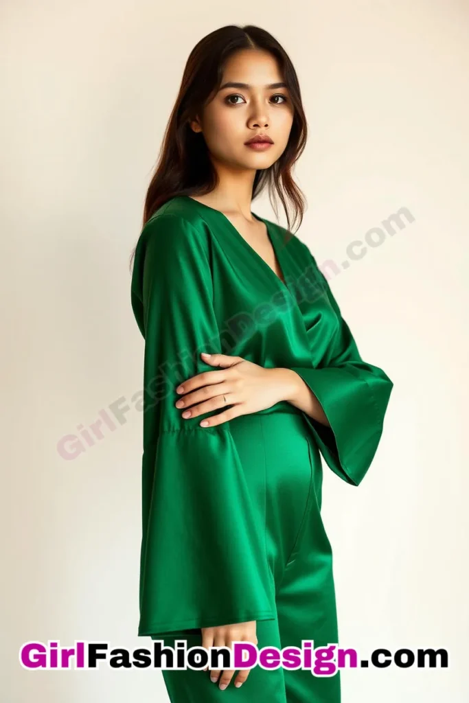 21. Bell-Sleeve Beauty - What to Wear to Look Fabulous 21 Top Emerald Green Dresses for Evening Events (3).jpg