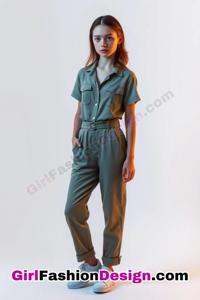 24. Belted Jumpsuit & Sneakers - 25 Best Trendy Spring School Outfits for Teen Girls Dress to Impress This Season (3).jpg