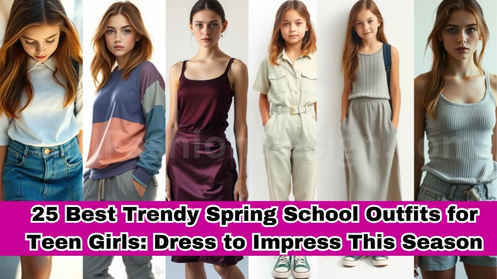 25 Best Trendy Spring School Outfits for Teen Girls Dress to Impress This Season