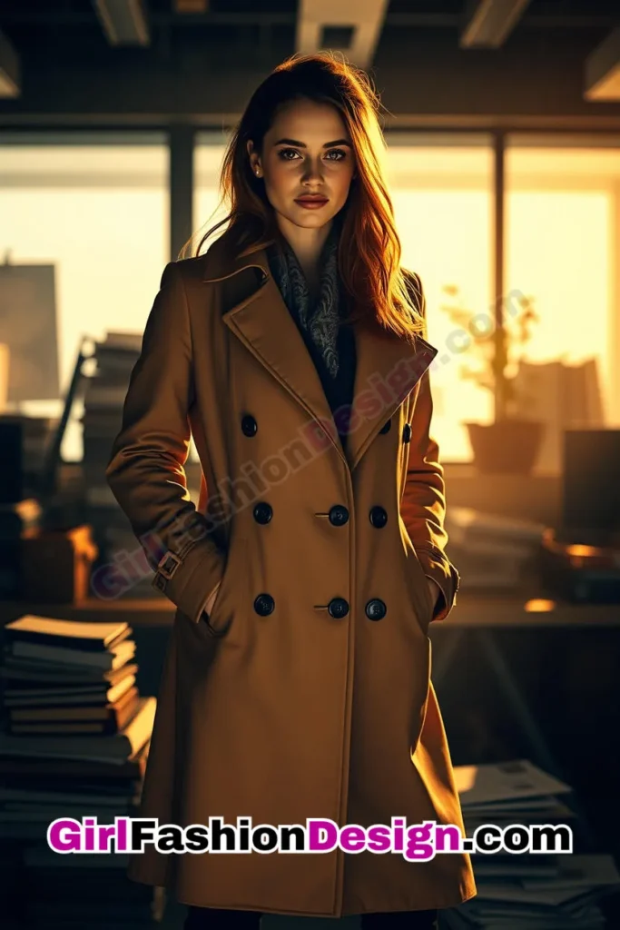 25. Classic Trench Coat over Corporate Staples - 25 Trendsetting Corporate Outfits for the Modern Professional Women (1).jpg