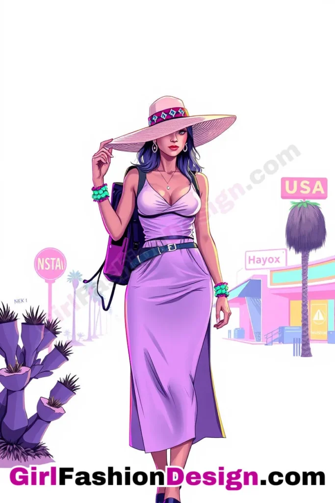 26. Sleeveless Midi Dress with a Wide-Brim Hat - What Should I Wear in Palm Springs Outfits 31 Best Palm Springs Outfits (5).jpg