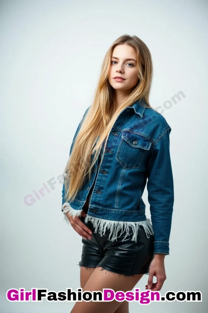 29. Frayed Hem Denim Shacket (Women) With Faux-Leather Shorts (2).jpg