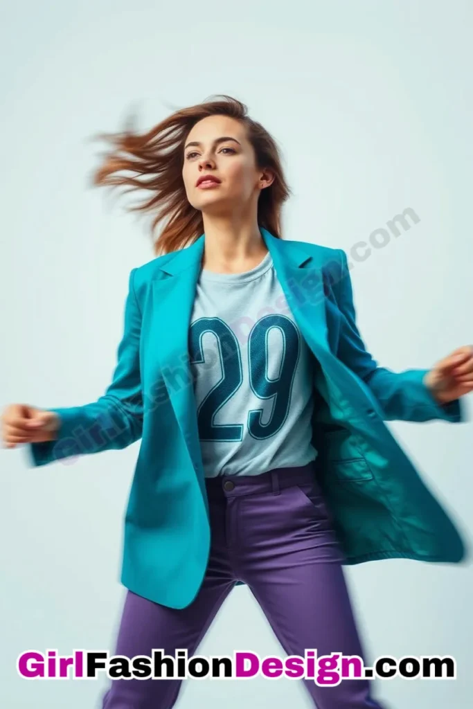 29. Vintage Graphic Tee under a Blazer - 51 Top Spring School Outfits for Teen Girls Impress Your Friends with Stylish Looks (3)