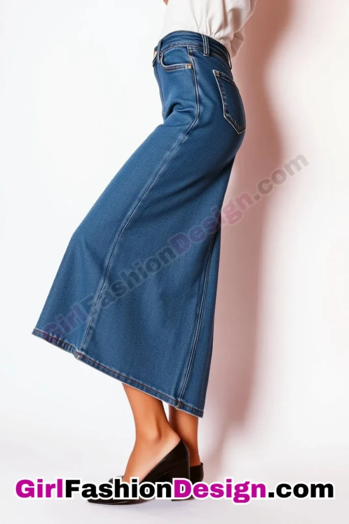 3. Retro-Inspired Flared Silhouette - 21 Effortlessly Cool Jean Skirt Styles for Every Occasion (3).jpg