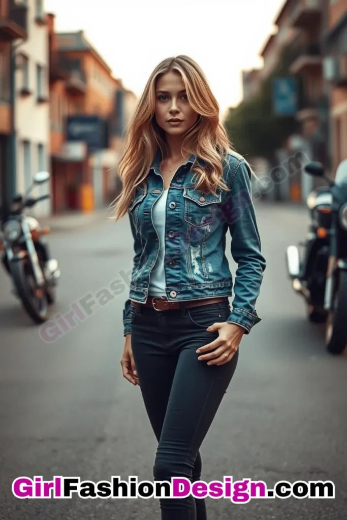 36. Distressed Dark Denim Jacket with Slim-Fit Pants for Girls (2).jpg