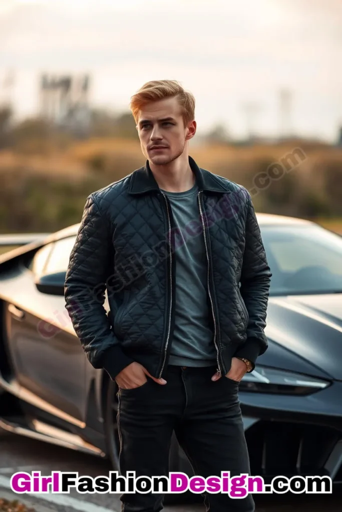 44. Black Moto-Style Denim Jeans (Men) With Quilted Bomber (2).jpg