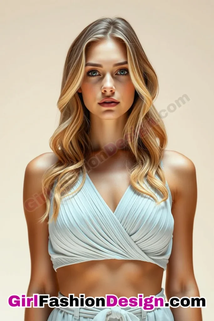 45. Pleated Wrap Crop Top A Sleek Profile for Modern Gatherings (1).jpg