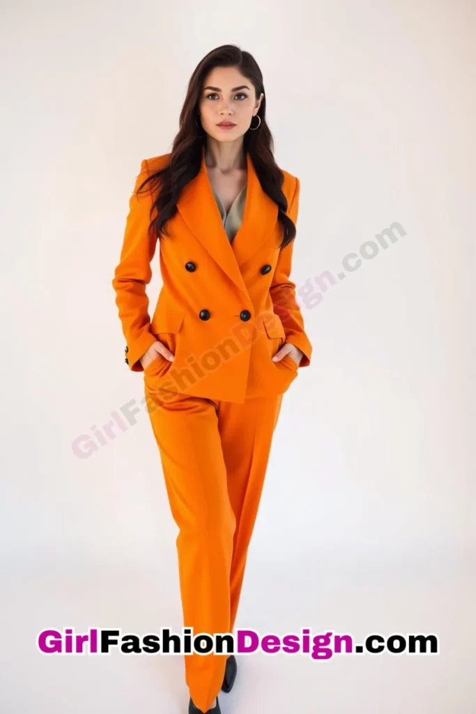 5. Double-Breasted Suit in Bold Hues - 25 Trendsetting Corporate Outfits for the Modern Professional Women (2).jpg