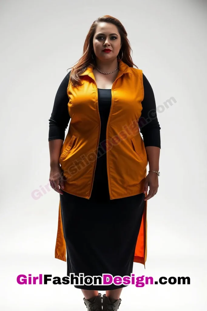 6. Longline Vest Over Fitted Sheath Dress - 25 Trending Plus-Size Corporate Outfits You Need to Try (3).jpg