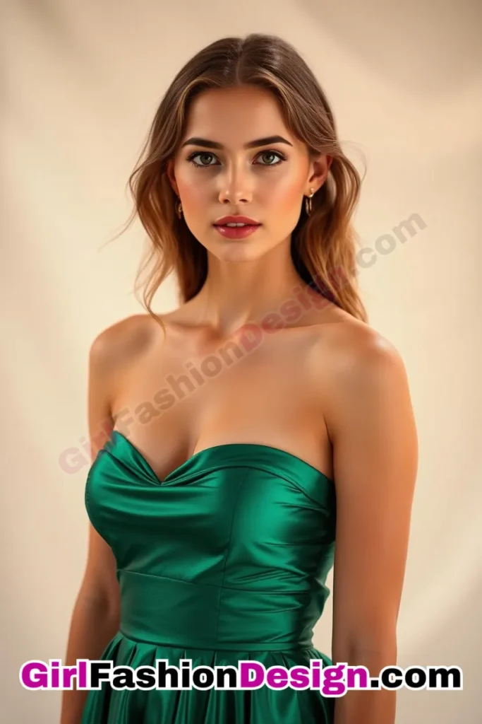 7. Strapless Sweetheart Neckline - What to Wear to Look Fabulous 21 Top Emerald Green Dresses for Evening Events (2).jpg