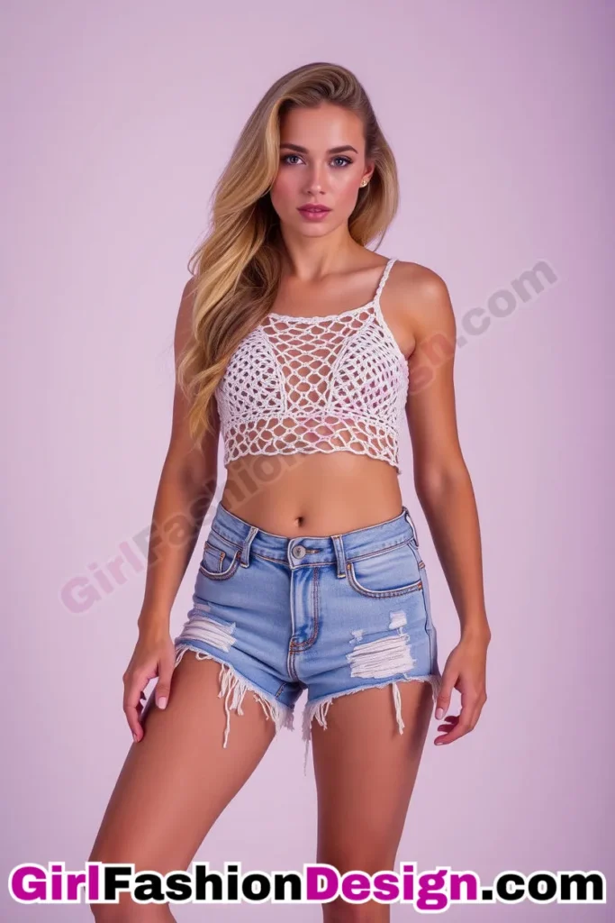 82. Lightweight Crochet Patch Crop Tops + Match with denim bermudas and braided sandals (2).jpg