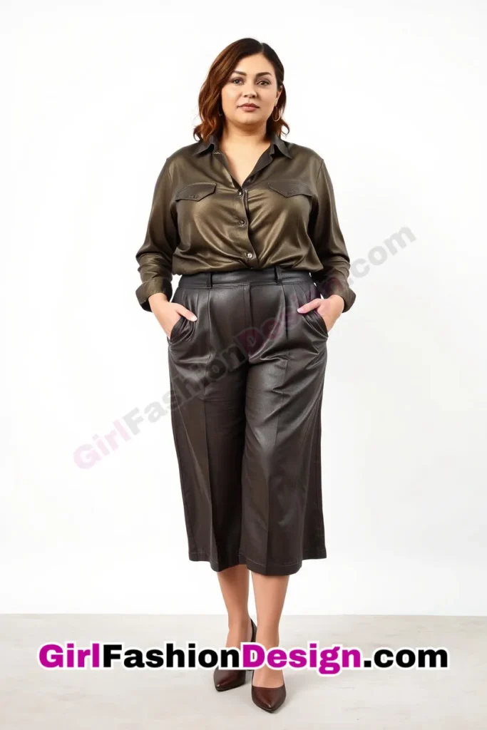 9. Culottes Paired with a Sophisticated Blouse - 25 Trending Plus-Size Corporate Outfits You Need to Try (1).jpg