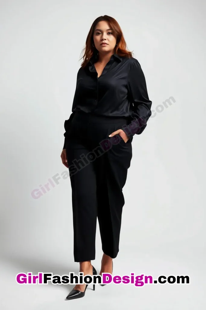 9. Culottes Paired with a Sophisticated Blouse - 25 Trending Plus-Size Corporate Outfits You Need to Try (6).jpg