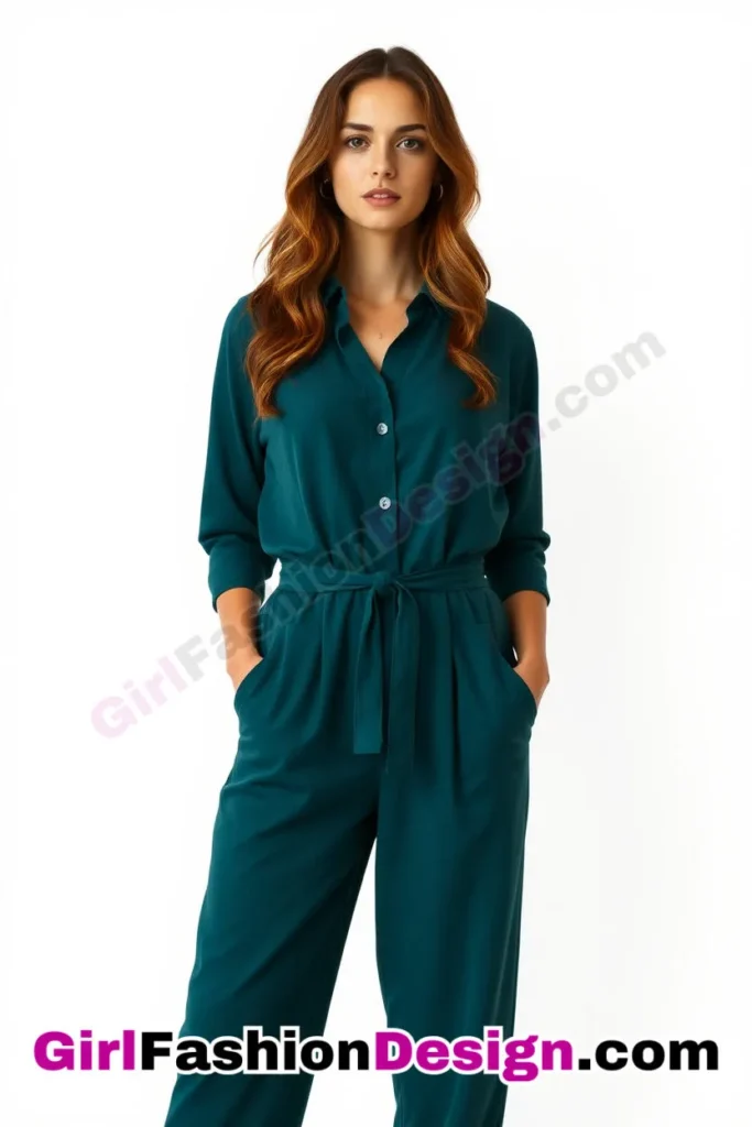 9. Hemp Jumpsuit with Belted Waist - 21 Best Eco-Friendly Business Casual Outfits for Women Stylish Sustainable Office Wear Ideas (4).jpg