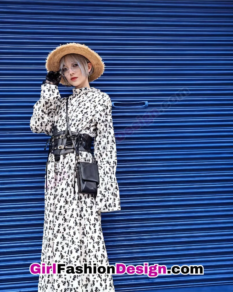 Denim Jacket + Monochrome Print Dress (2).jpg